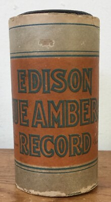 #ad Vtg Antique Edison Blue Amberol Phonograph Cylinder Record 3509 Feb1917 $269.99