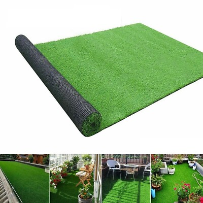 1.2quot; Thick Artificial Grass Rug Synthetic Turf Garden Lawn Carpet Mat In Ourdoor $18.00