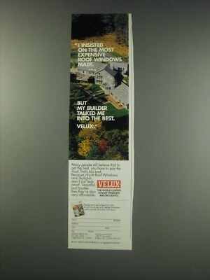 #ad #ad 1991 Velux Roof Windows and Skylights Ad I insisted on $19.99