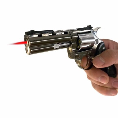 #ad 2024 NEW Pistol Shaped Gun Lighter Butane Torch LighterWindproof Refillable $13.99