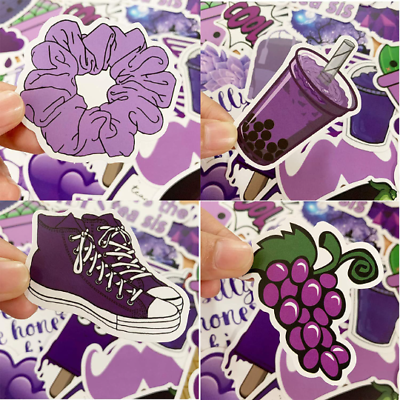 50 PCS Purple Stickers For Laptop Notebook Home Decor Cute Girls VSCO Decals. $8.99