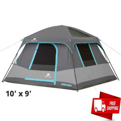 #ad 6 Person Cabin Tent Portable Outdoor Camping Shelter Rainfly Family Camp Net $151.77