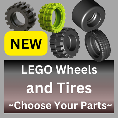 #ad Lego Wheel and Tire Parts NEW Choose PART Number COLOR x QTY $1.22