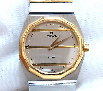 #ad Retro Used concord quartz watch 6.5inch $550.00