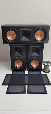 Klipsch RP 250C Center Channel Speaker 2 RP 150M Speakers Pre owned $279.99