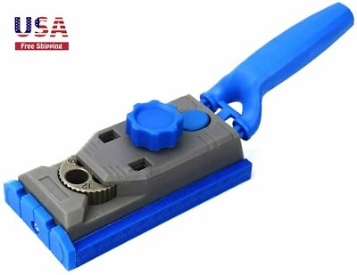 #ad Pocket Hole Jig 6 8 10 12 mm Mini Hole Drilling Guide Scale Marking Locator Tool $25.99