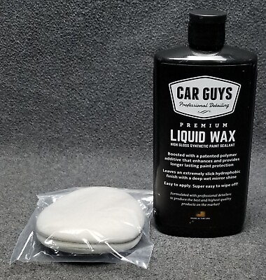 #ad CAR GUYS Liquid Wax The Ultimate Car Wax Shine with Polymer Paint Sealant 16oz $29.97