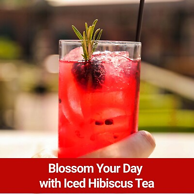 #ad Organic Hibiscus Tea 75 Bags 100% Pure Hibiscus Flower Tea Prefect iced tea $16.99