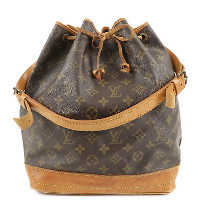 #ad Authentic Louis Vuitton Monogram Noe Shoulder Bag Hand Bag Brown M42224 Used F S $450.00