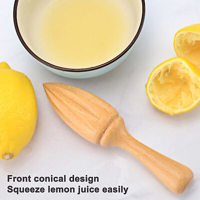 #ad Lemon Squeezer Wooden Hand Juicer Kitchen Citrus Lime Orange Press Tool $9.25