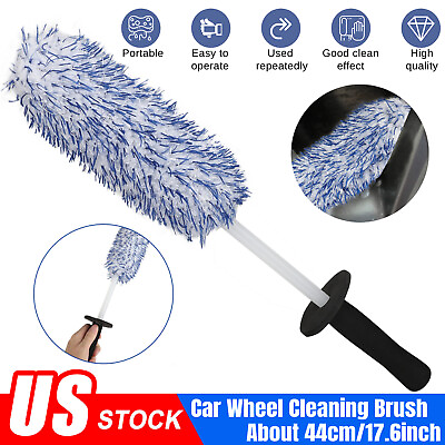 #ad Car Alloy Wheel Cleaning Brush Tool Tire Washing Clean Soft Bristle Cleaner US $10.48
