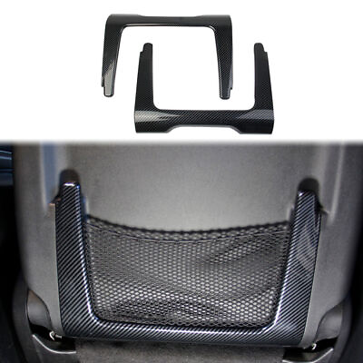 #ad Carbon Fiber Seat Back Storage Decor Cover Trim Bezel for Dodge Durango 2011 21 $49.99
