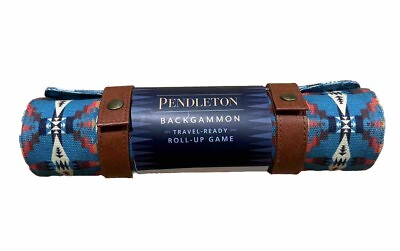 #ad Pendleton Backgammon Travel Ready Roll Up Game Camping NEW $25.00