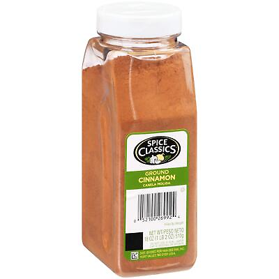 Ground Cinnamon 18 oz One 18 Ounce Container of Ground Cinnamon Powder Pe... $11.96