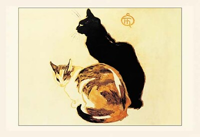 Les Chats by Theophile Alexandre Steinlen Art Print $44.99