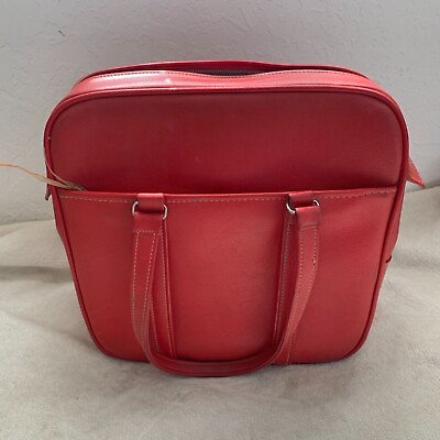 #ad Vintage Cherry Red Carry On Tote Samsonite Luggage $49.95