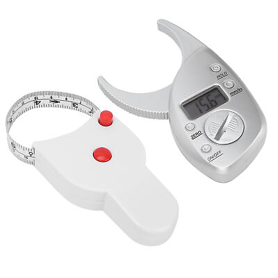 #ad Portable Skin Fat Caliper LCD Display Skin Muscle Tester Battery Powered Fat BOO $15.75