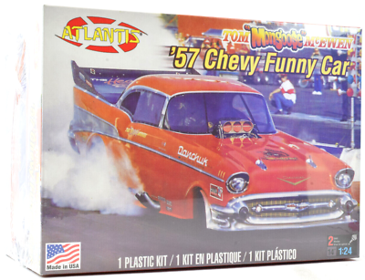 #ad Atlantis Tom quot;Mongoosequot; McEwen 1957 Chevy Funny Car 1:24 Model Car Kit H7172 $22.99