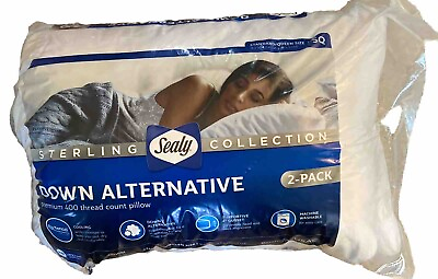 Sealy Sterling Collection Down Alternative Pillow 2 pack S Q Size $45.00