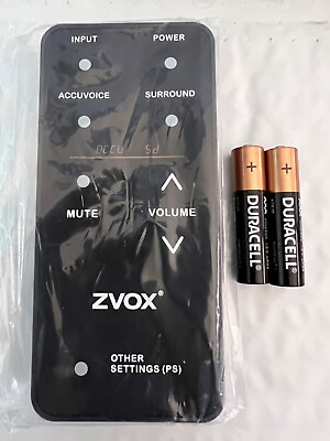 #ad Zvox Multi Level Remote Control for AccuVoice TV Speakers amp; Soundbars OEM NEW $39.95