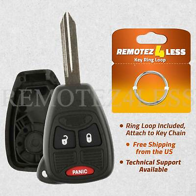 #ad for Chrysler Jeep Dodge Keyless Remote Car Entry Key Fob Shell Pad Case 3b Sm $5.95