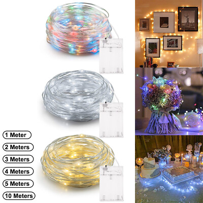 1 3 5 10M Copper Wire LED Fairy String Lights Waterproof Party Wedding Decor US #ad $9.79