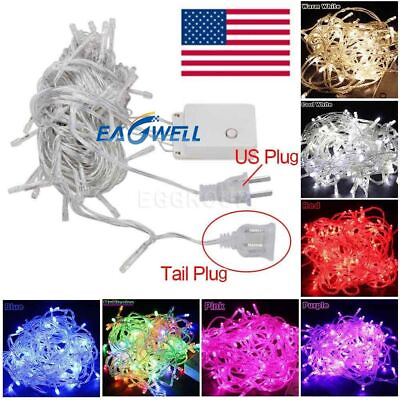 #ad US Connectable 100 1000 LED Fairy String Lights Xmas Wedding Party Lamp 10 100M $39.99
