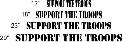 #ad Set of 2 Support The Troops Sticker Decals USA Military Veteran Wounded Warriors $8.99