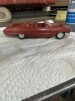 #ad 1963 Chevy Impala SS Convertible Friction Dealer Promo 1:25 Car Original Red $329.00