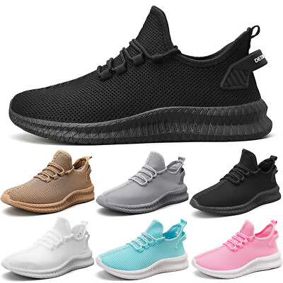 #ad Outdoor Casual Shoes Breathable Running Shoe Mesh Women Men Sneaker Lace Up EU48 $22.99