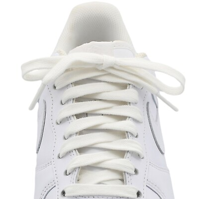 #ad FLAT 100% COTTON Shoelaces Sneakers Shoe Laces Boot Strings Plain Shoestrings $5.96
