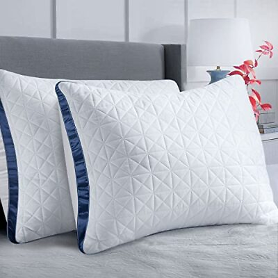 #ad Pillows Queen Size Set of 2 Queen Pillows 2 Pack Cooling Hotel Luxury Pillow ... $47.87
