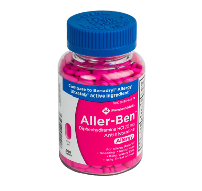 #ad Member’s Mark Aller Ben Allergy Medication 600 Tablets 25mg Compare 2 Benadryl $10.94