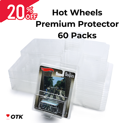 #ad 60 Packs Hot Wheels Premium Protector Case for Car amp; Pop Culture Boulevard $79.99