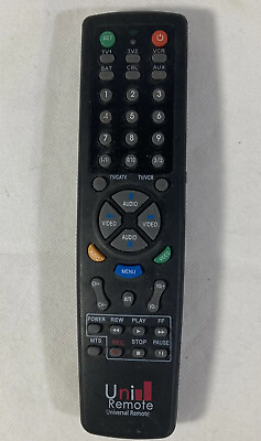 #ad Uni Remote 6 Device Universal Remote For All Major Brands $2.00