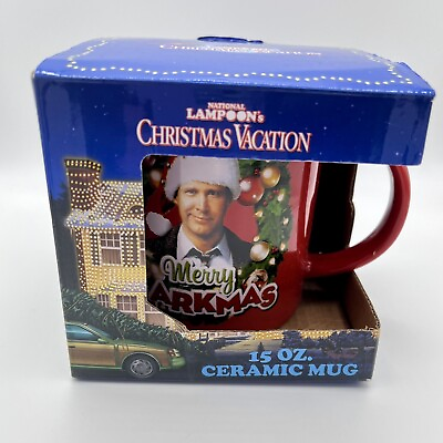 #ad National Lampoon#x27;s Merry Clarkmas Griswold Christmas Vacation Red Coffee Cup Mug $15.99