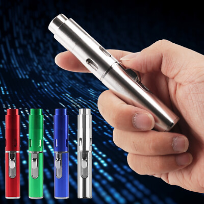 #ad 2 in 1 Windproof Click Butane Refillable Torch Lighter Click Tobacco Pipe $9.59