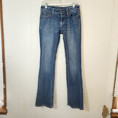 #ad Miss Me Boot Cut Jeans Black Label Embellished Pockets Size 29 $25.00