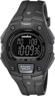 #ad Timex Ironman Men#x27;s Classic 45mm Digital Gray Resin Strap Wrist Watch TW5M48600 $47.36