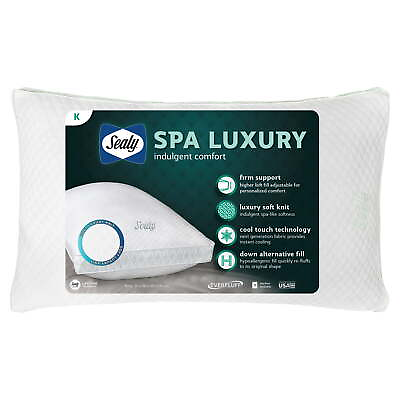 #ad Sealy Spa Luxury Pillow Firm Support King $23.66