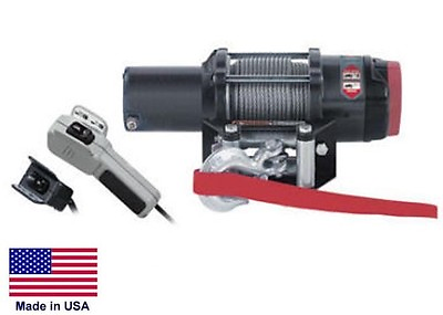 #ad WINCH Heavy Duty 12 Volt DC 1.5 Hp 4000 Lb Cap 55 Ft of 7 32 Wire Rope $1280.76