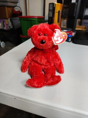 #ad Ty Beanie Baby Sizzle The Bear Valentines Day W TAG $0.99