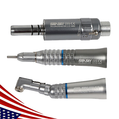 Dental Slow Low Speed Contra Angle Straight Air Motor Handpiece 2 4Holes B2 By $16.99