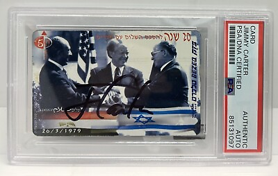 #ad Jimmy Carter Signed Telecard Phone Card Trading Peace Accords Autograph PSA DNA $399.99
