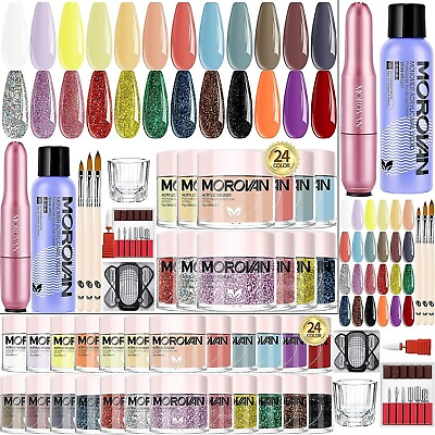 #ad Morovan Acrylic Nail Kit with Everything 24 Colors Glitter Acrylic Powder with $22.49