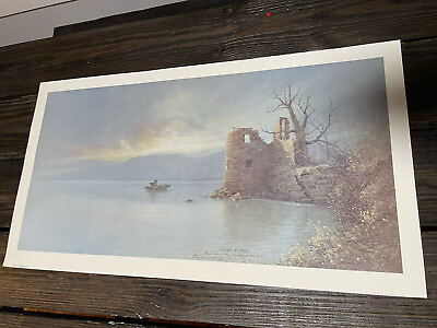 #ad The Sea Of Galilee Ben Hampton Signed Lithograph Print 15x28” Hampton House $42.00
