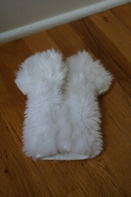 #ad Barbie Fashion White Faux Fur Coat $14.99