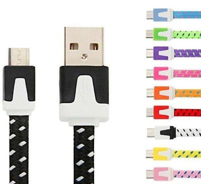 #ad 10FT MICRO USB flat Fabric Braided Charger Cable FOR samsung galaxy s6 edge s7 $9.00
