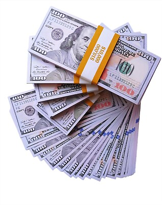 #ad 50 or 100pcs $100 bill Replica Money Prop for Pranks Movie amp; Film Production $4.99