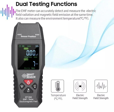 #ad EMF Meter With Sound and Temperature. Spirit Paranormal Ghost Hunting Equipment GBP 45.95